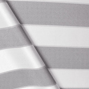 Extra Wide Striped Upholstery Jacquard Fabric SV571054 Black / White A3