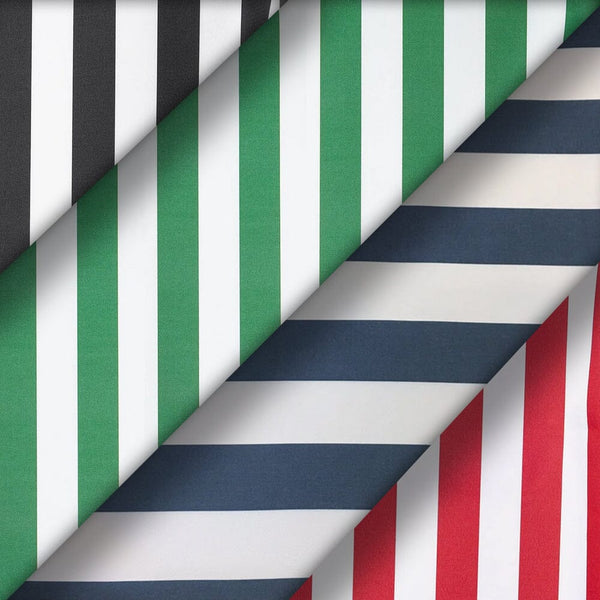 Ottertex Waterproof Canvas Multi Stripes Print Fabric Group Image