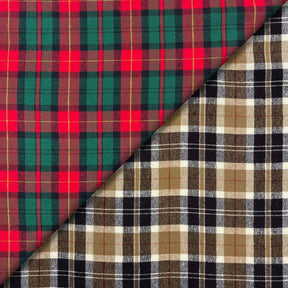 Benjamin Tartan Plaid Yarn Dyed Brushed Cotton Flannel Fabric Group