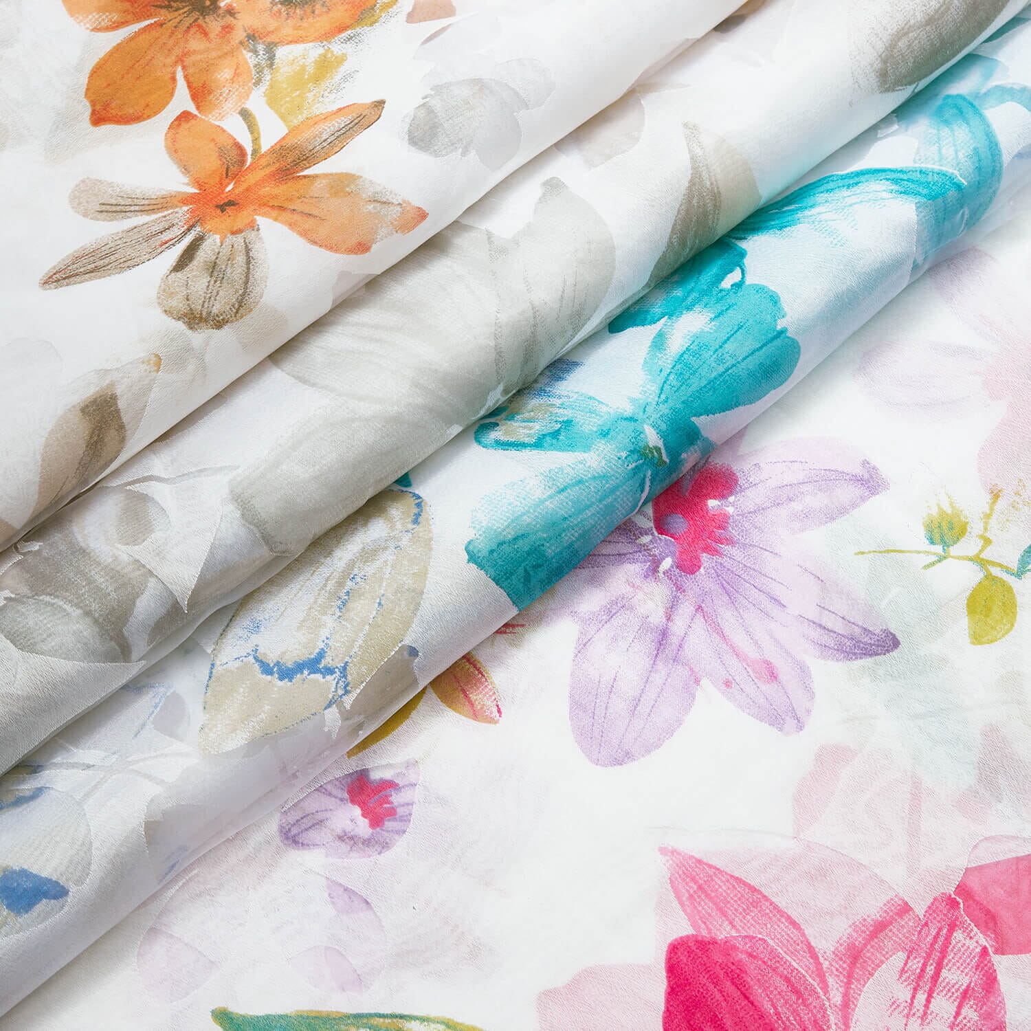 Extra Wide Burnout Polyester Rayon Jacquard Voile