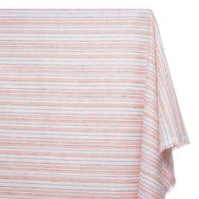 Multi Stripe Polyester Cotton Linen-Look