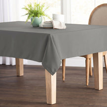 Poplin 60 Rectangular Table Covers Grey Image 1