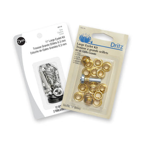 Dritz 1 4 Inch 6Mm Large 12 Set Eyelet And Tool Kit Group