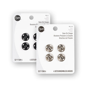 Dritz® Size 4 (16mm) Sew-On Snaps - 4 Pack