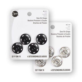Dritz® Size 10 (19mm) Sew-On Snaps - 4 Pack