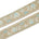 Sunshine Garden Floral Beaded Sequin Metallic Embroidery On 2 Inch Hemmed Mesh Lace Trim SV582859 Light Blue Image A4