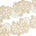 Wild Flower Corded Sequin Embroidery On 4 Inch Scalloped Mesh Lace Trim Fabric SV582519 Champagne Image A4