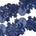 Wild Flower Corded Sequin Embroidery On 4 Inch Scalloped Mesh Lace Trim Fabric SV582518 Navy Blue Image A4