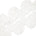 Leafy Floral Corded Sequin Embroidery On 4 Inch Scalloped Mesh Lace Trim Fabric SV582522 White Image A4