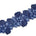 Floral Vine Corded Sequin Embroidery On 4 Inch Scalloped Mesh Lace Trim SV582512 Navy Blue Image A3