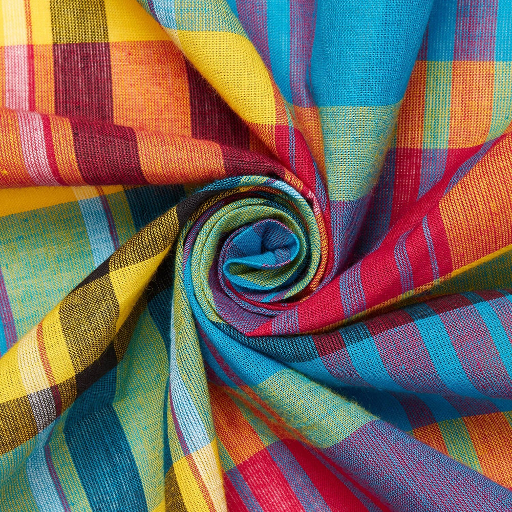 Madras Plaid Fabric (Style 104) 100% Cotton 44/45