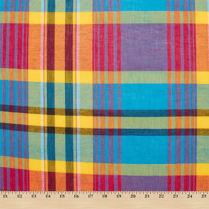 Madras Plaid Fabric Style 104 100 Cotton 4445 Wide 499yard