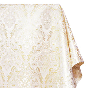 Floral Metallic Brocade Fabric SV578211 White / Gold Image A1