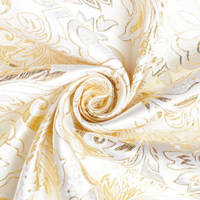 Floral Metallic Brocade Fabric SV578211 White / Gold Image A2