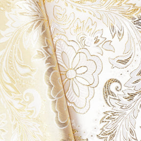 Floral Metallic Brocade Fabric SV578211 White / Gold Image A5