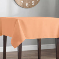 Poplin 60 Rectangular Table Covers Peach Image 2