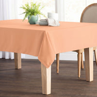 Poplin 60 Rectangular Table Covers Peach Image 1