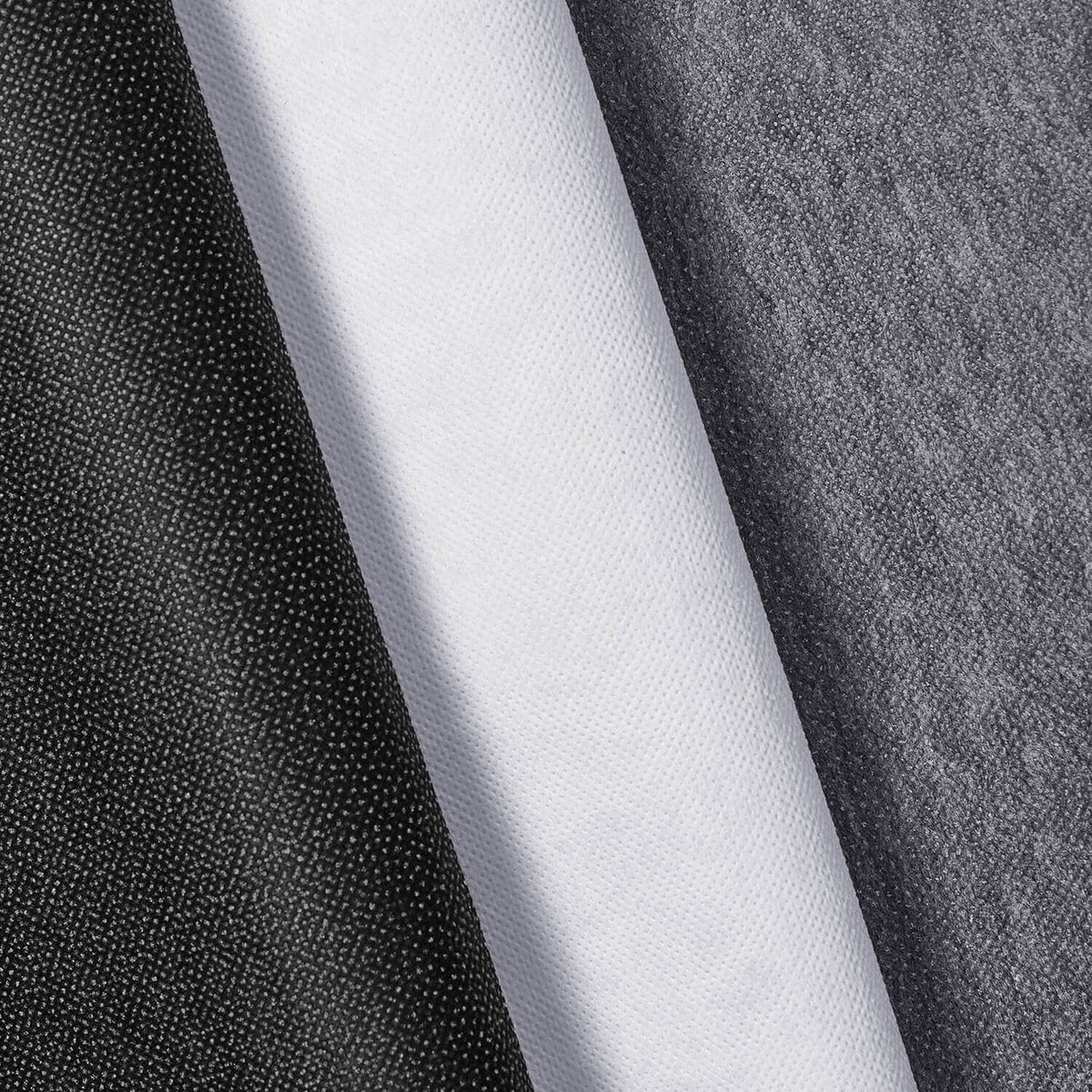 1 Yard Charcoal Gray Interfacing Non Woven 45g/sqm One Side Fusible  58-60Wide