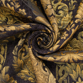 Floral Bloom Two Tone Polyester Rayon Chenille Damask Jacquard