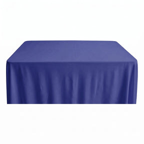 Rayon Challis Rectangular Table Cloth Covers Royal Blue Image 1