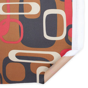 Ottertex Waterproof Canvas Retro Print Fabric Brown SV570295 A5