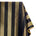 Extra Wide Striped Upholstery Jacquard Fabric SV570997 Black / Gold A1
