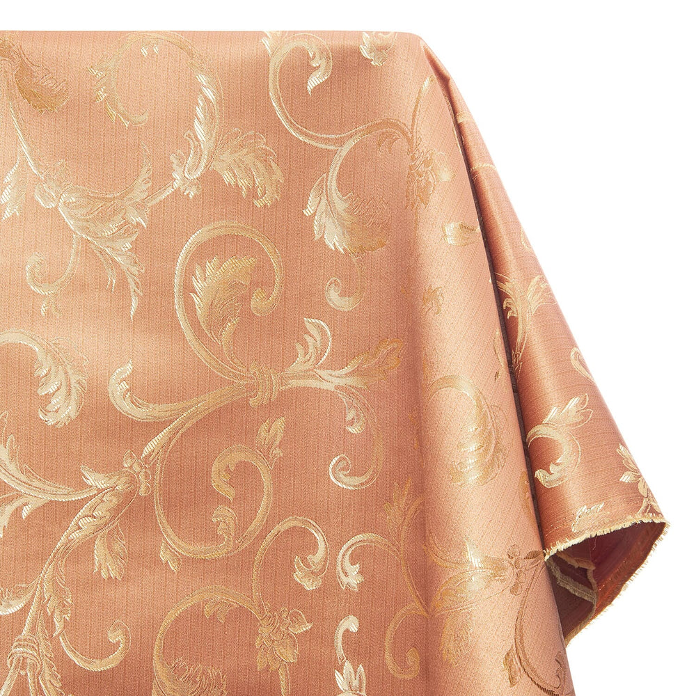 Extra Wide Vine Upholstery Jacquard Fabric SV571017 1 Pink / Gold 1