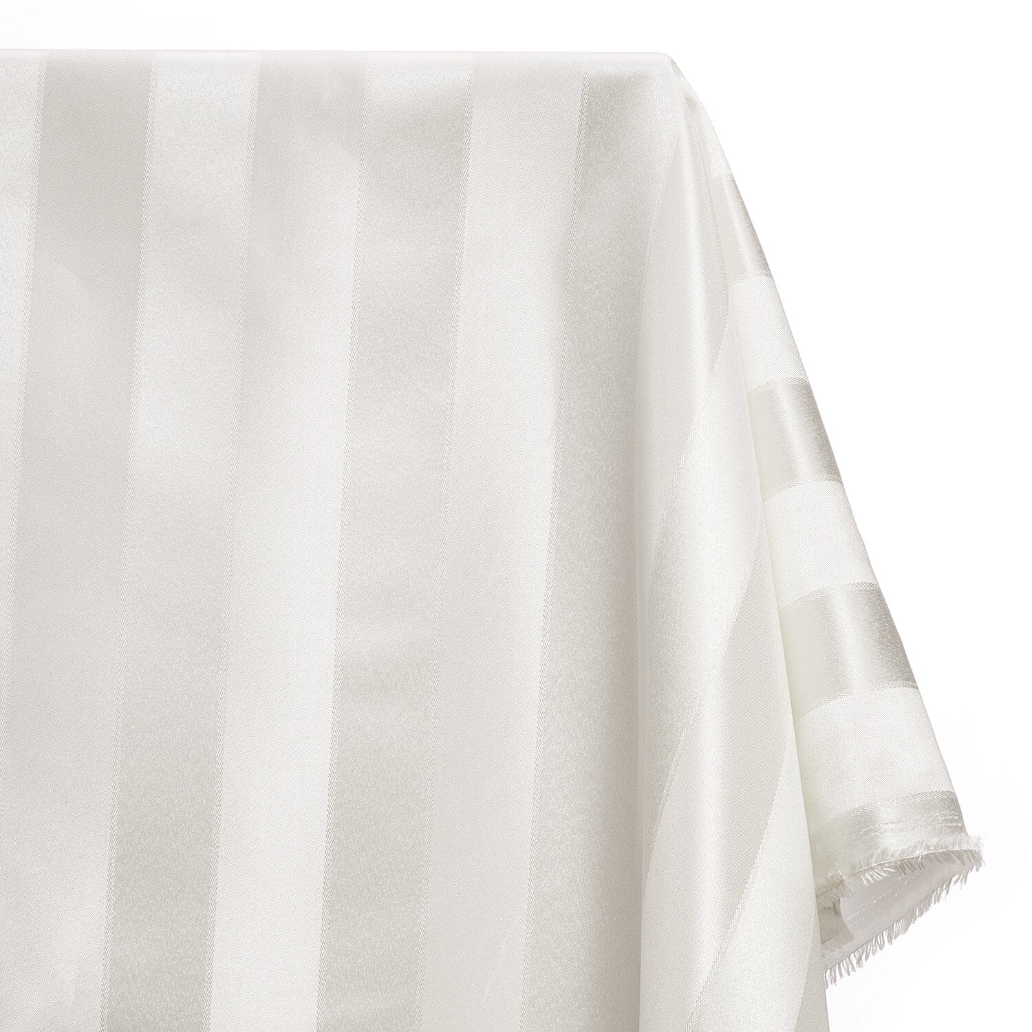 Extra Wide Striped Upholstery Jacquard Fabric SV571043 White White Image A1