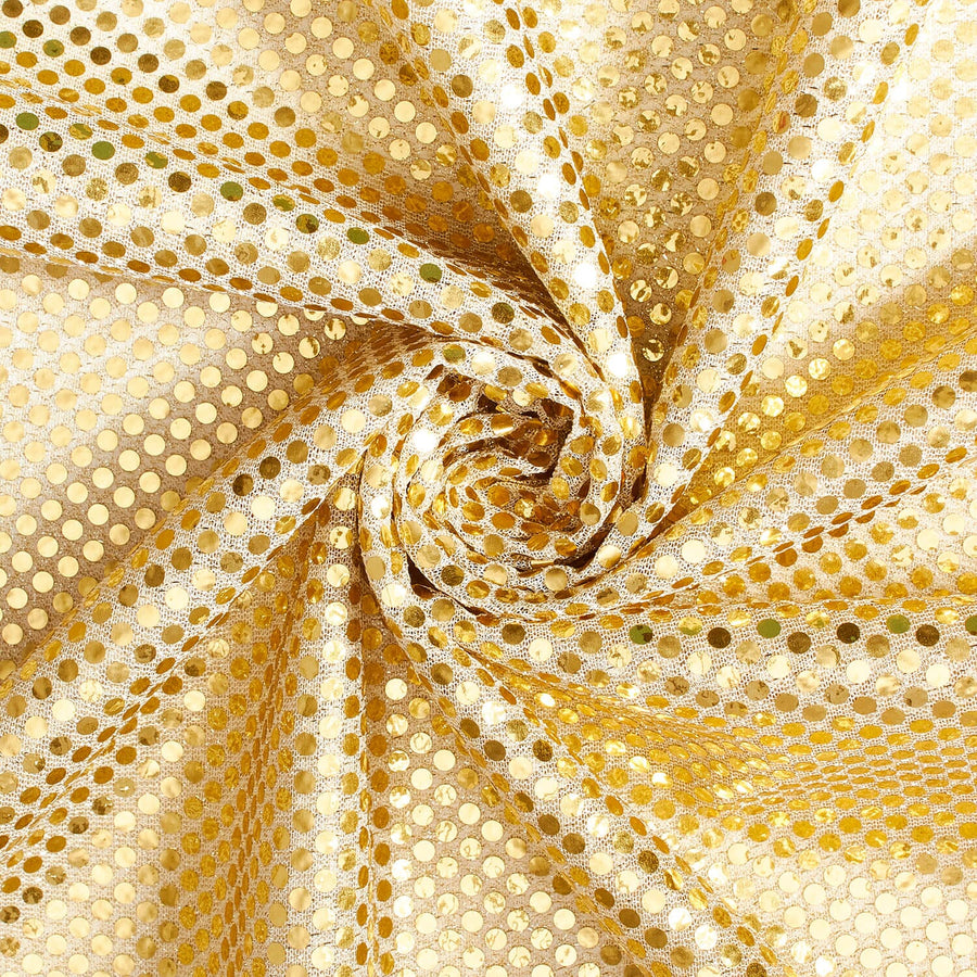 American Trans Knit Confetti Dot Sequins Fabric 44