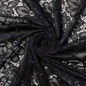 Florence Stretch Lace Fabric SV573515 Black Image A2