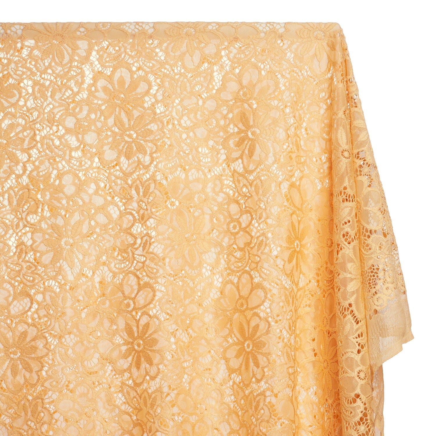 Florence Stretch Lace Fabric SV573864 Banana Image A1