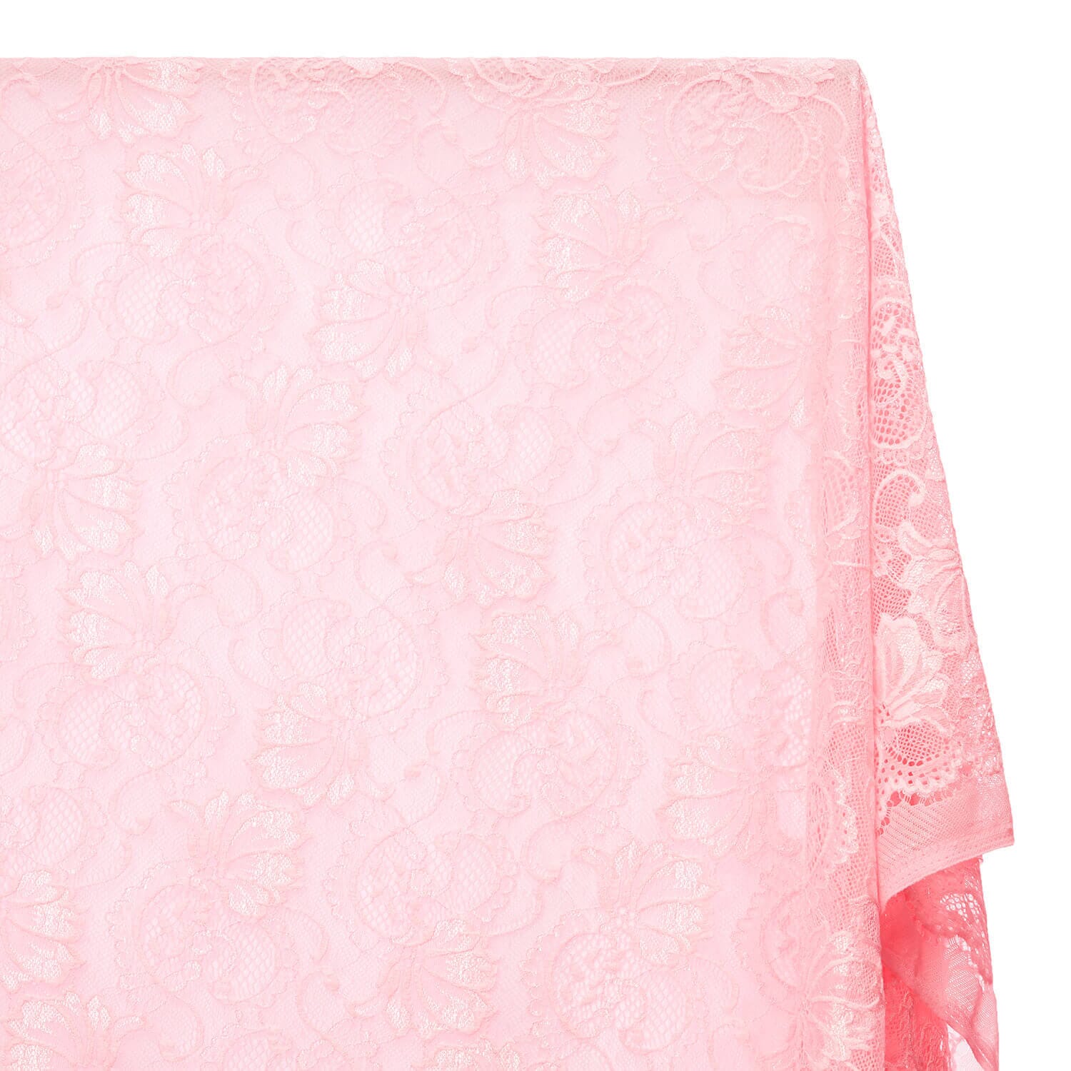 Victoria Stretch Lace Fabric SV573881 Pink A1