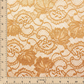 Victoria Stretch Lace Fabric SV573882 Gold Image A9