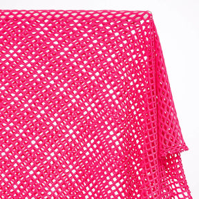  58 wide Pink Stretch Mesh English Net Fabric 2 Way