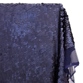 Paillette Circle Sequins On Mesh Fabric SV576551 Navy Blue Image A1
