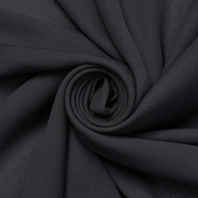 Polyester Crepe Georgette Chiffon Fabric SV577007 Black A2