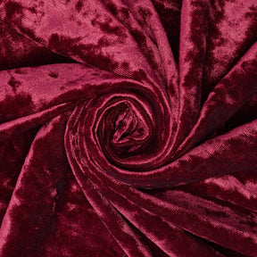  72 Shadow Crushed Velvet Burgundy, Fabric by The Yard