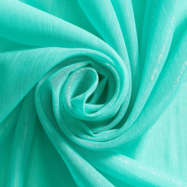 Zari Metallic Chiffon Jacquard - Spring Green