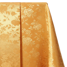 Rose Jacquard Satin Fabric Image SV578455 Gold A1 