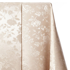 Rose Jacquard Satin Fabric Image SV578456 Champagne A1 