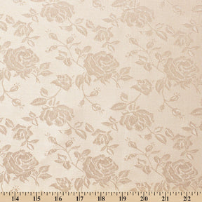 Rose Jacquard Satin Fabric Image SV578456 Champagne A9 