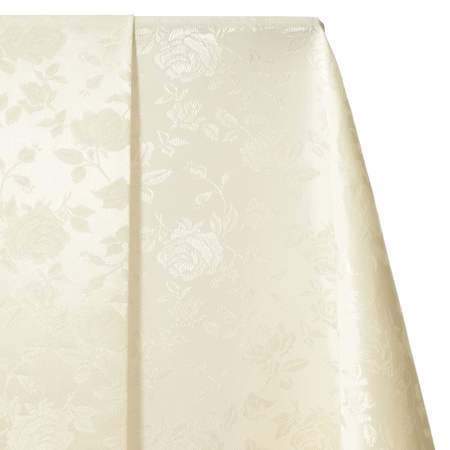 Rose Jacquard Satin Fabric Image SV578460 Off White A1 