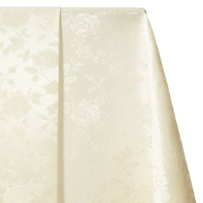 Rose Jacquard Satin Fabric Image SV578460 Off White A1 