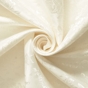 Rose Jacquard Satin Fabric Image SV578460 Off White A2 