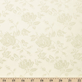 Rose Jacquard Satin Fabric Image SV578460 Off White A9 