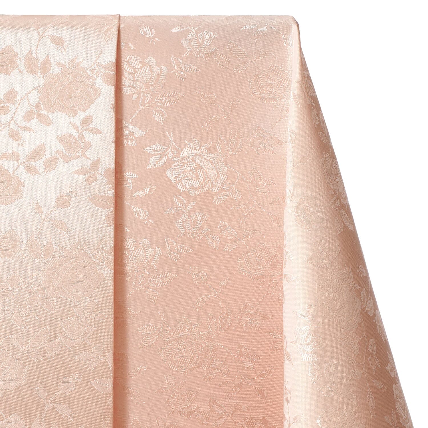 Rose Jacquard Satin Fabric Image SV578463 Rose Gold A1 