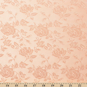 Rose Jacquard Satin Fabric Image SV578463 Rose Gold A9 