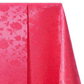 Rose Jacquard Satin Fabric Image SV578472 Fuchsia A1 