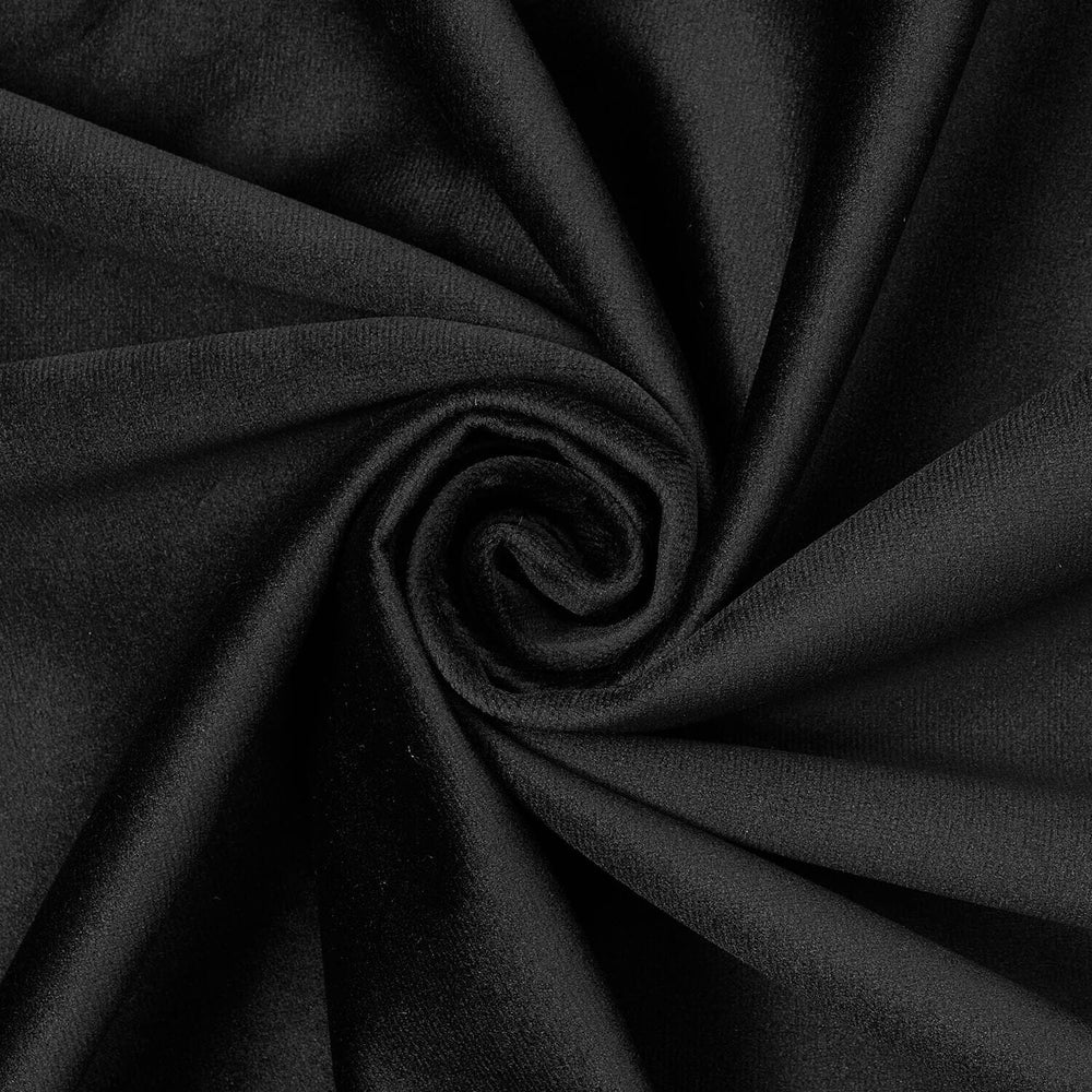 Holland Flocking Velvet Fabric SV579063 Black 1