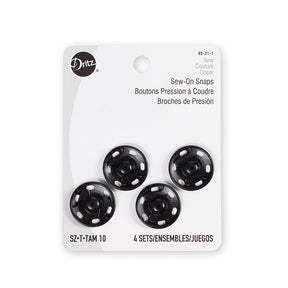 Dritz® Size 10 (19mm) Sew-On Snaps - 4 Pack